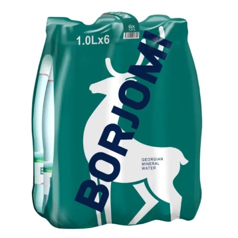 Borjomi woda naturalnie gazowana 1 L PET x 6 szt