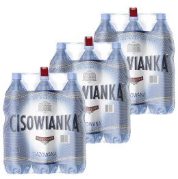 Cisowianka woda gazowana 1,5 L PET x 18 szt