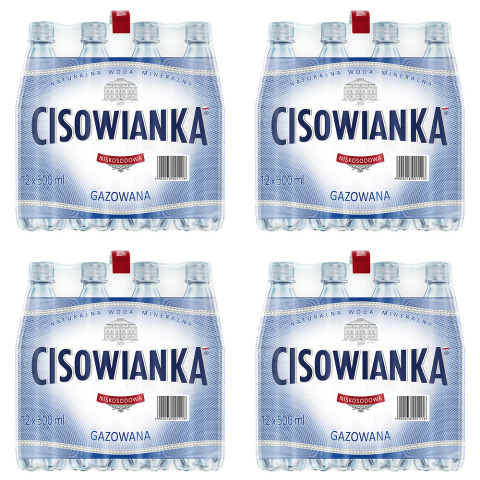 Cisowianka woda gazowana 500 ml PET x 48 szt Cisowianka woda gazowana 500 ml PET x 48 szt