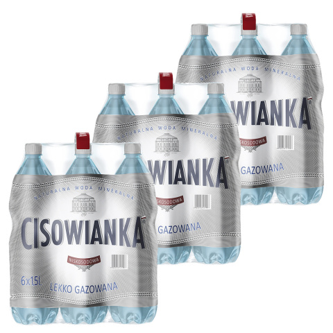 Cisowianka woda lekko gazowana 1,5 L PET x 18 szt Cisowianka woda lekko gazowana 1,5 L PET x 18 szt