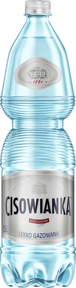 Cisowianka woda lekko gazowana 1,5 L PET x 18 szt