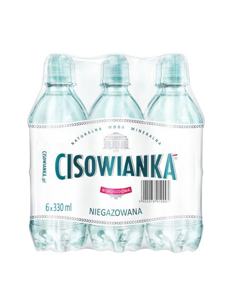 Cisowianka woda niegazowana sport 330 ml PET x 6 szt