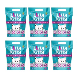 Litty Kitty Silicate Żwirek silikonowy 3.8 L x 6 szt