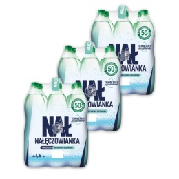 Nałęczowianka woda delikatnie gazowana 1.5 L PET x 18 szt DRS