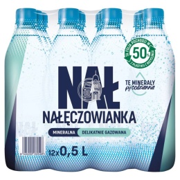 Nałęczowianka woda delikatnie gazowana 500 ml rPET x 48 szt DRS