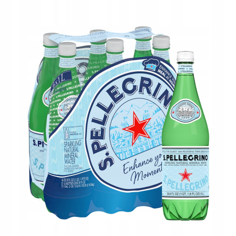 San Pellegrino woda gazowana 1 l x 6 szt PET San Pellegrino woda gazowana 1 l x 6 szt PET